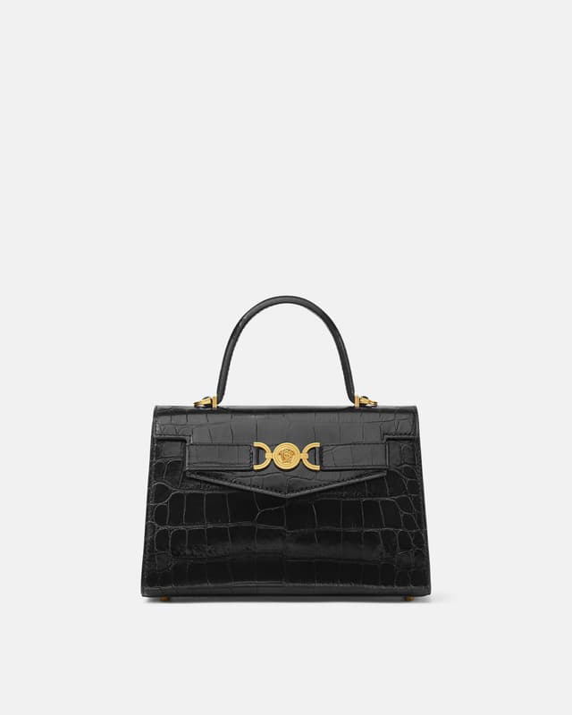 Versace medusa 95 croc-effect top-handle