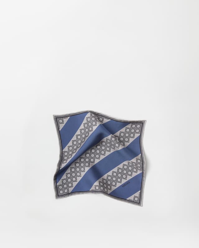 Versace printed silk twill pocket square