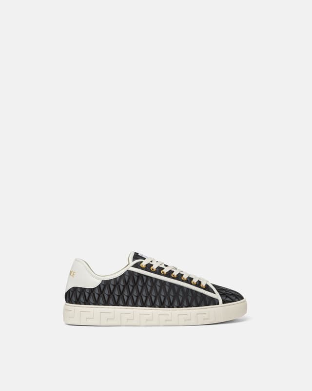 Versace greca jacquard canvas sneakers