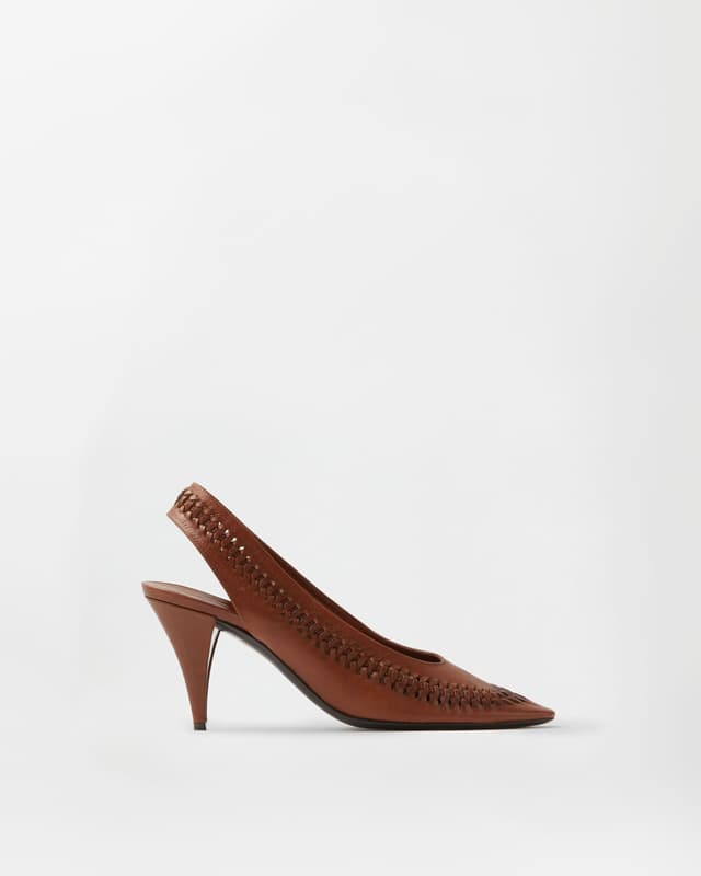 Versace vienna leather slingbacks 80 mm