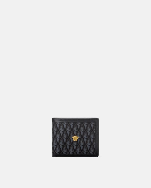 Versace la medusa v jacquard wallet