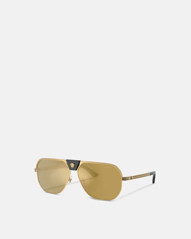 Versace greca flow navigator sunglasses