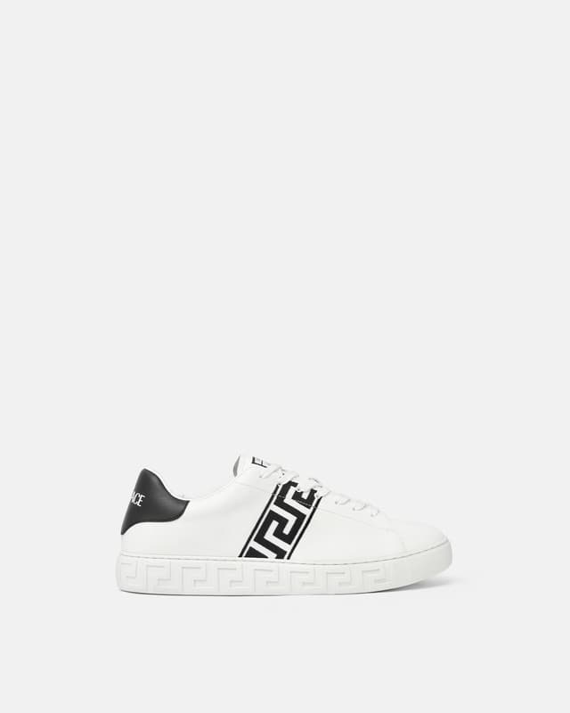 Versace greca embroidered nylon sneakers